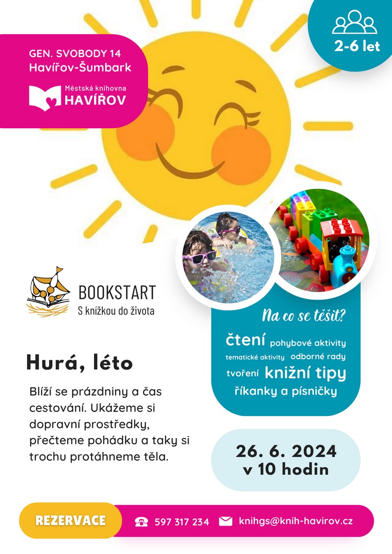 Pozvání na akci - Bookstart - Hurá léto