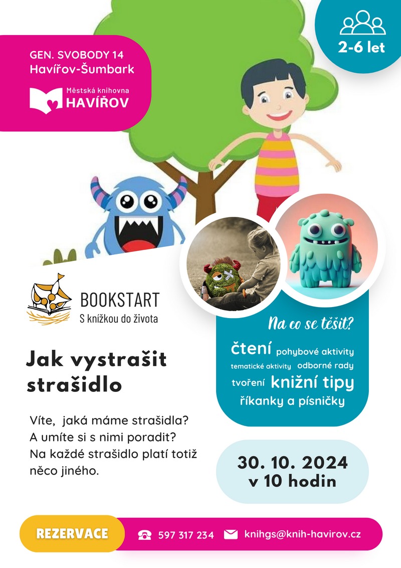 Pozvání na akci - Bookstart - Jak vystrašit strašidlo