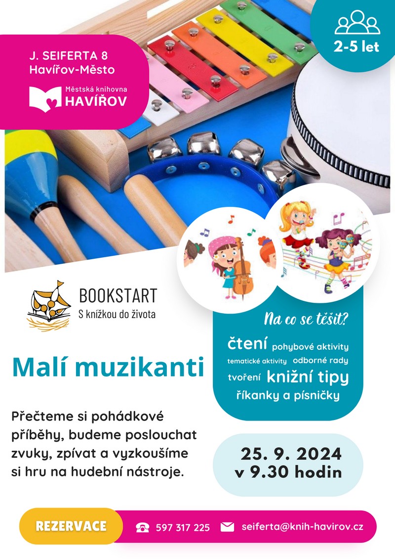 Pozvání na akci - Bookstart - Malí muzikanti