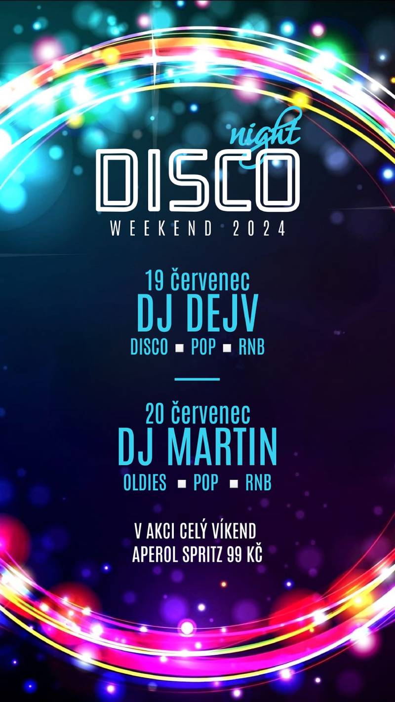 Pozvání na akci - Weekend disco night
