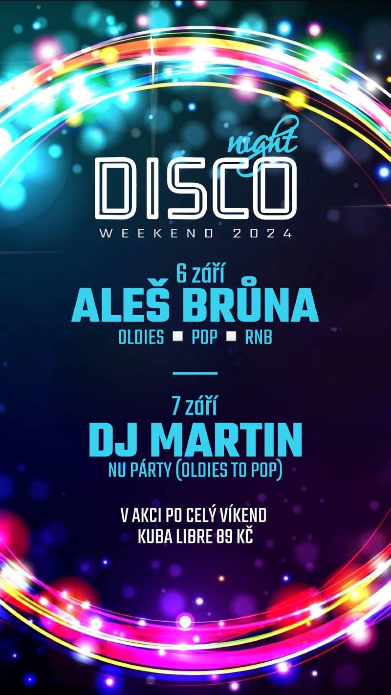 Pozvání na akci - Disco weekend