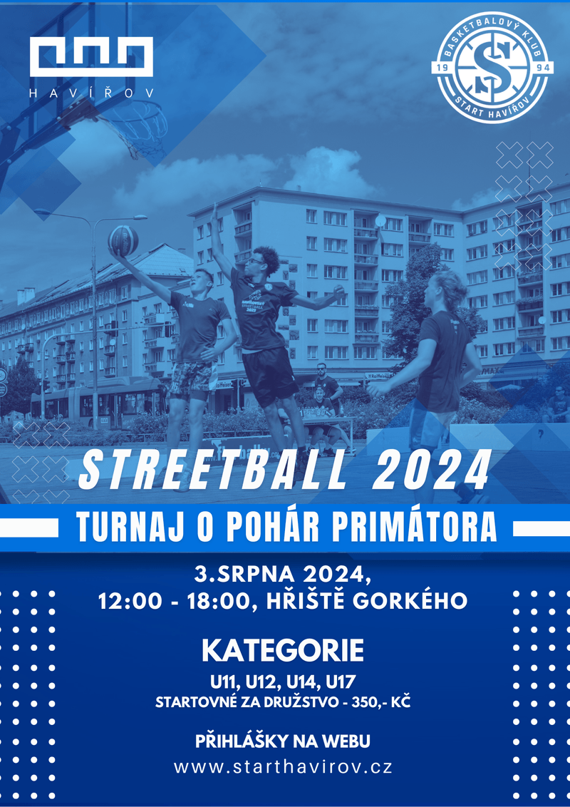 Pozvání na akci - Streetball 2024 - turnaj o pohár primátora