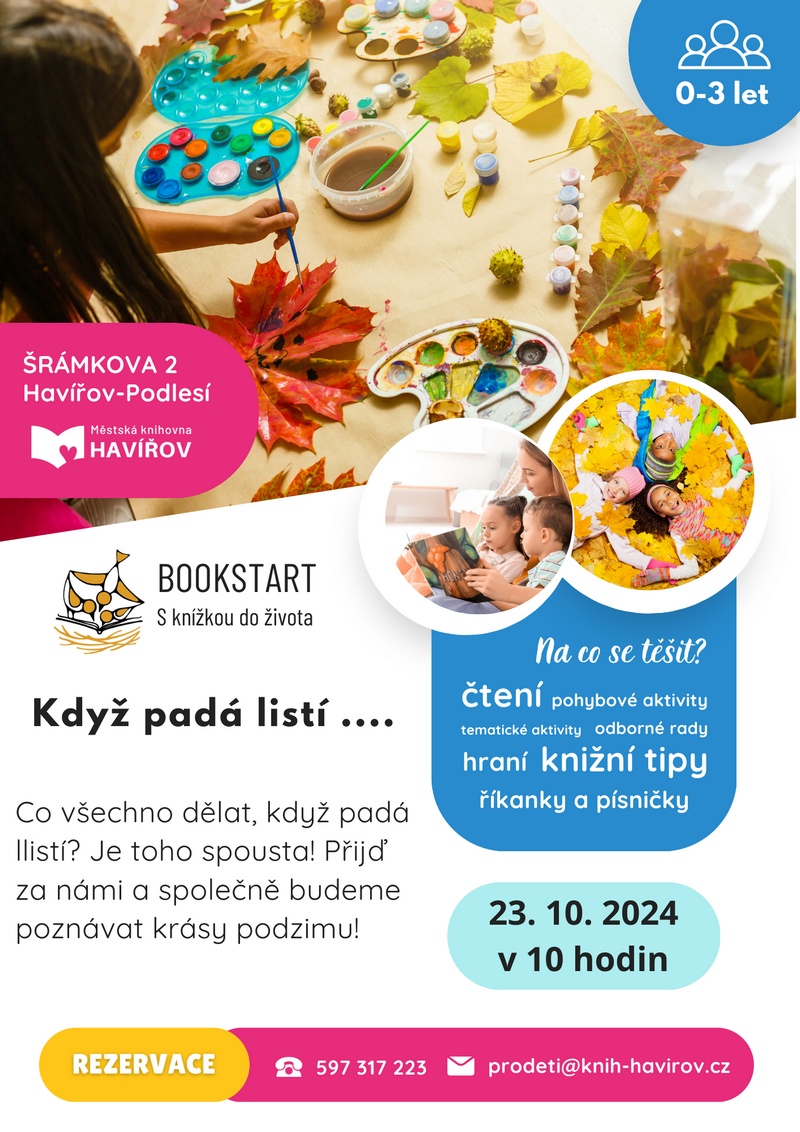 Pozvání na akci - Bookstart - Když padá listí