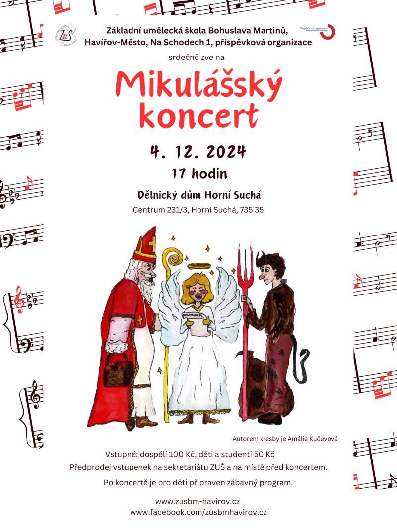 Pozvání na akci - Mikulášský koncert