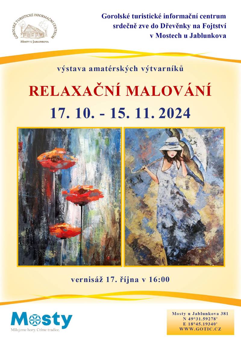 Pozvání na akci - Relaxační malování