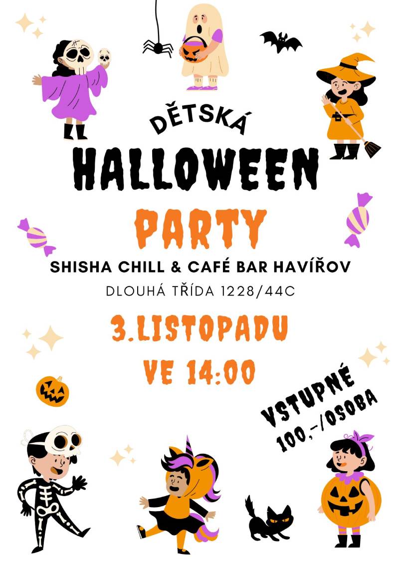 Pozvání na akci - Dětská halloween party