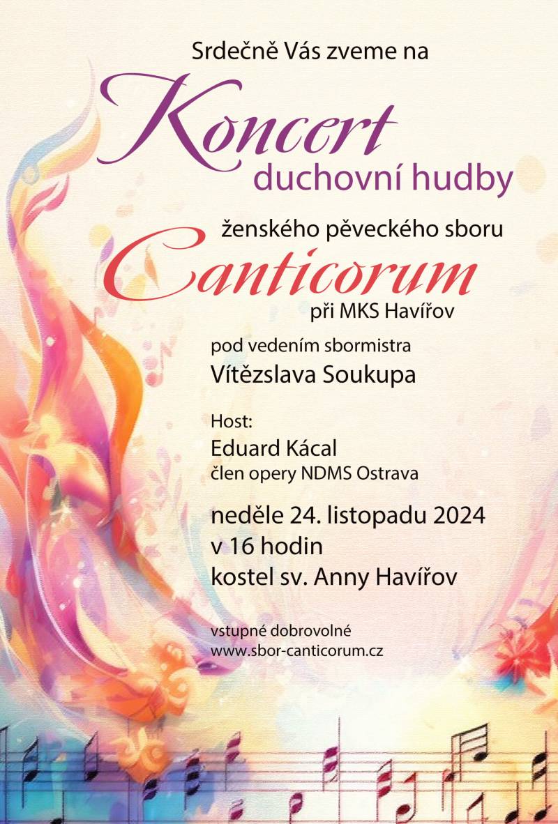 Pozvání na akci - Koncert duchovní hudby