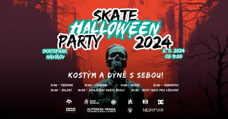 Pozvání na akci - Skate halloween party 2024