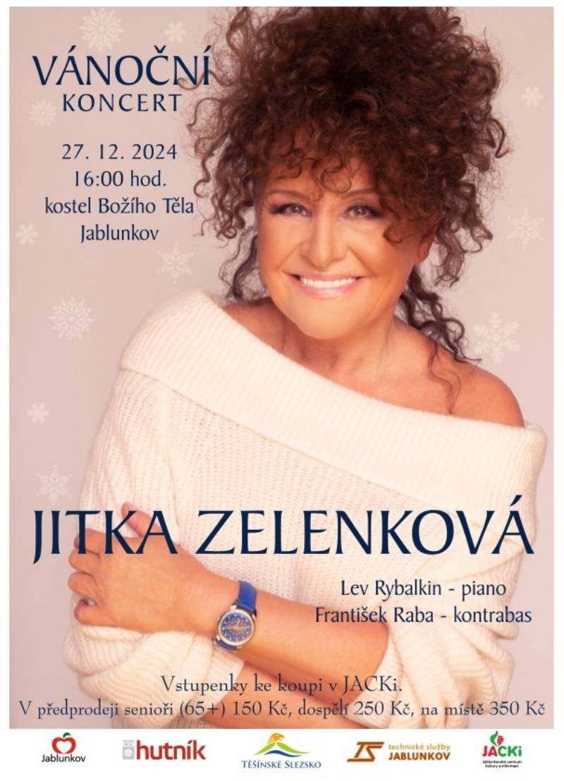 Pozvání na akci - Vánoční koncert - Jitka Zelenková