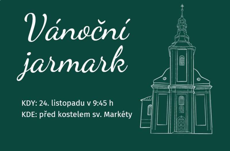 Pozvání na akci - Vánoční jarmark u sv. Markéty