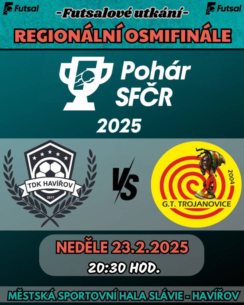 Pozvání na akci - Pohár SFČR - Regionální osmifinále