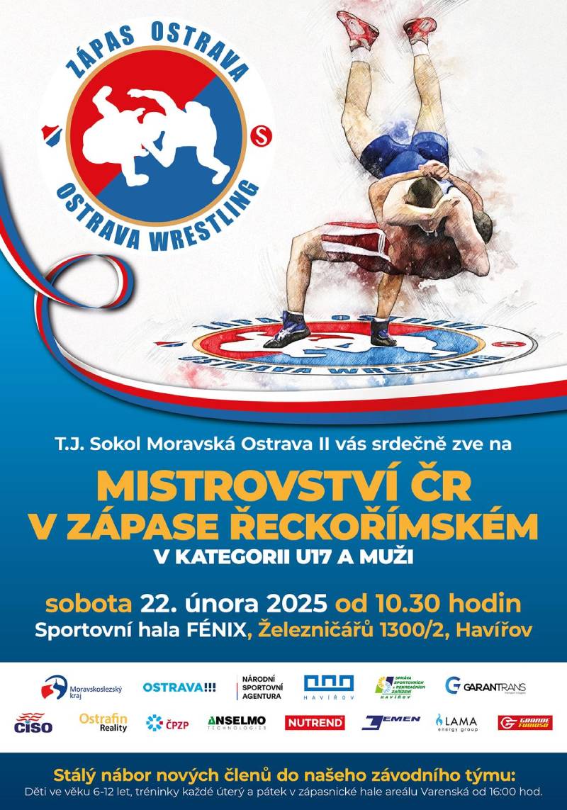 Pozvání na akci - Mistrovství ČR v zápase řeckořímském