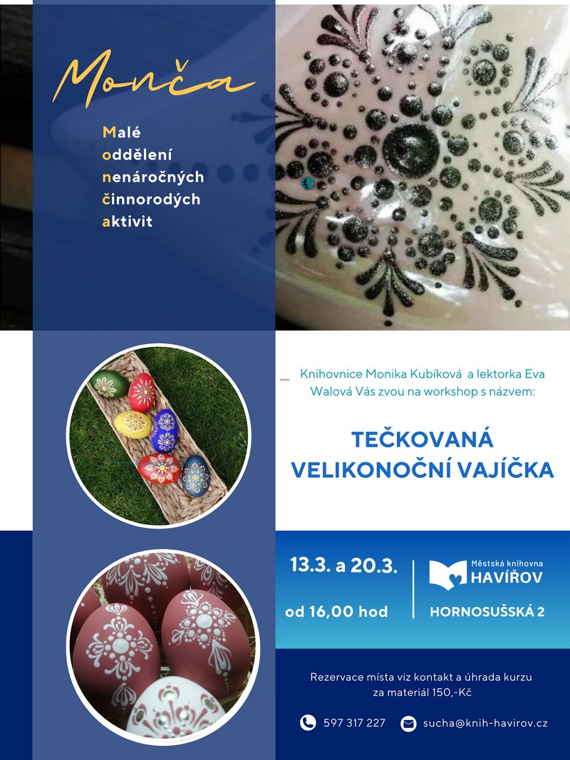 Pozvání na akci - Monča - Tečkovaná vajíčka
