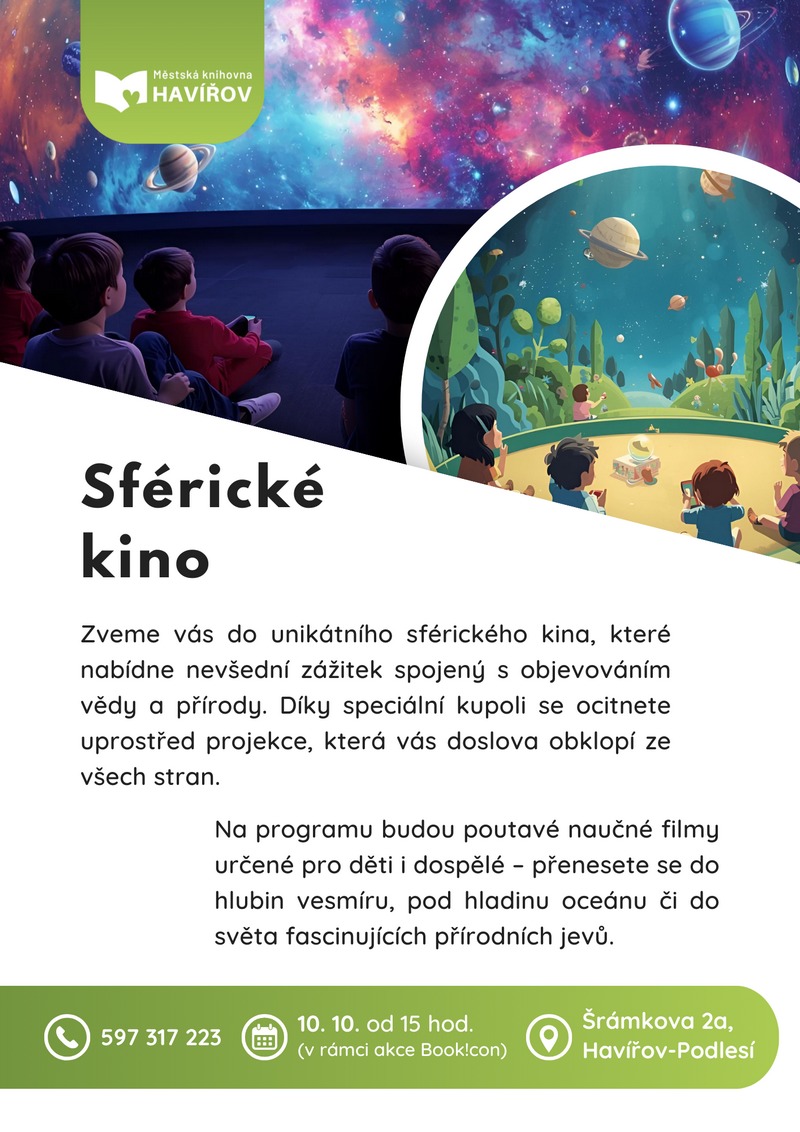Pozvání na akci - Sférické kino