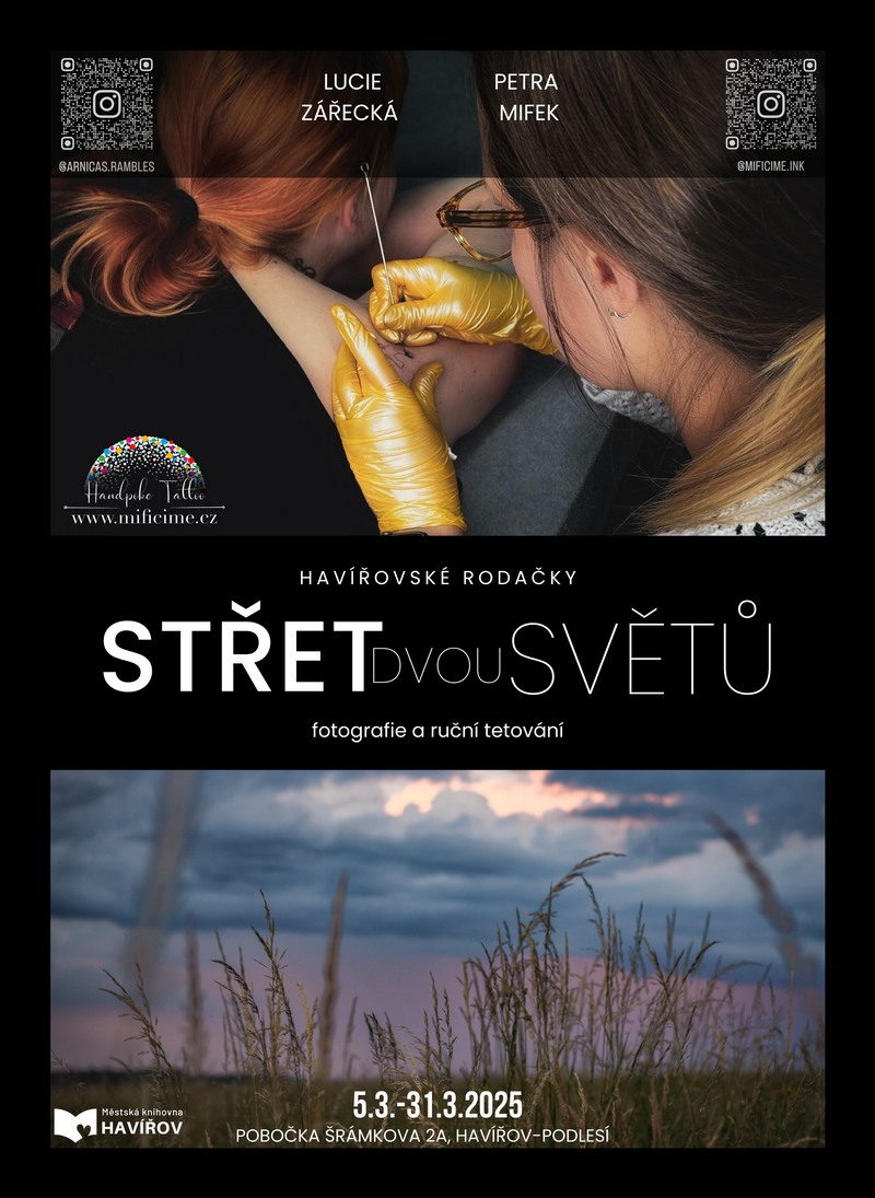 Pozvání na akci - Střet dvou světů – fotografie a ruční tetování