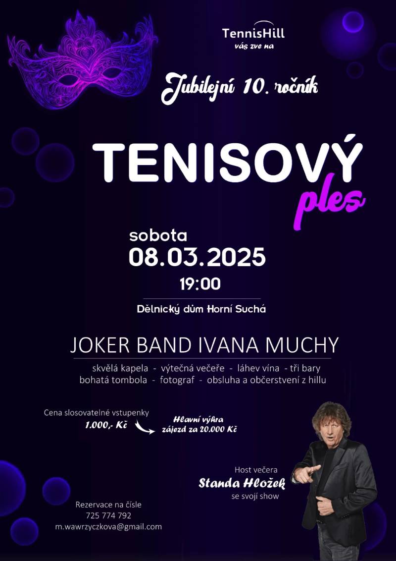 Pozvání na akci - Tenisový ples