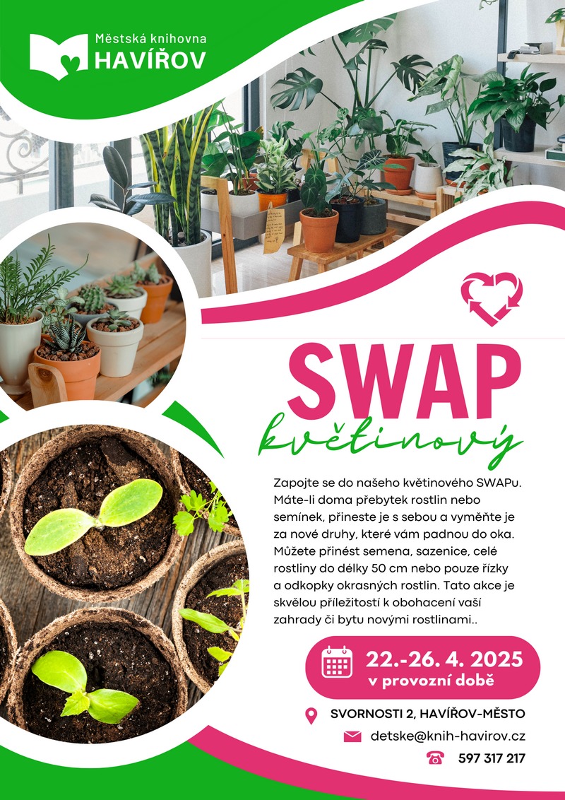 Pozvání na akci - Květinový swap