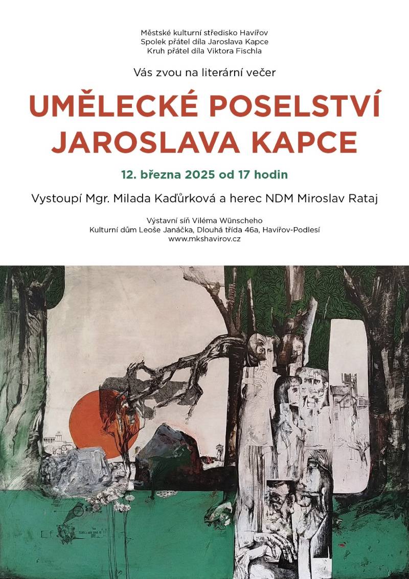 Pozvání na akci - Umělecké poselství Jaroslava Kapce