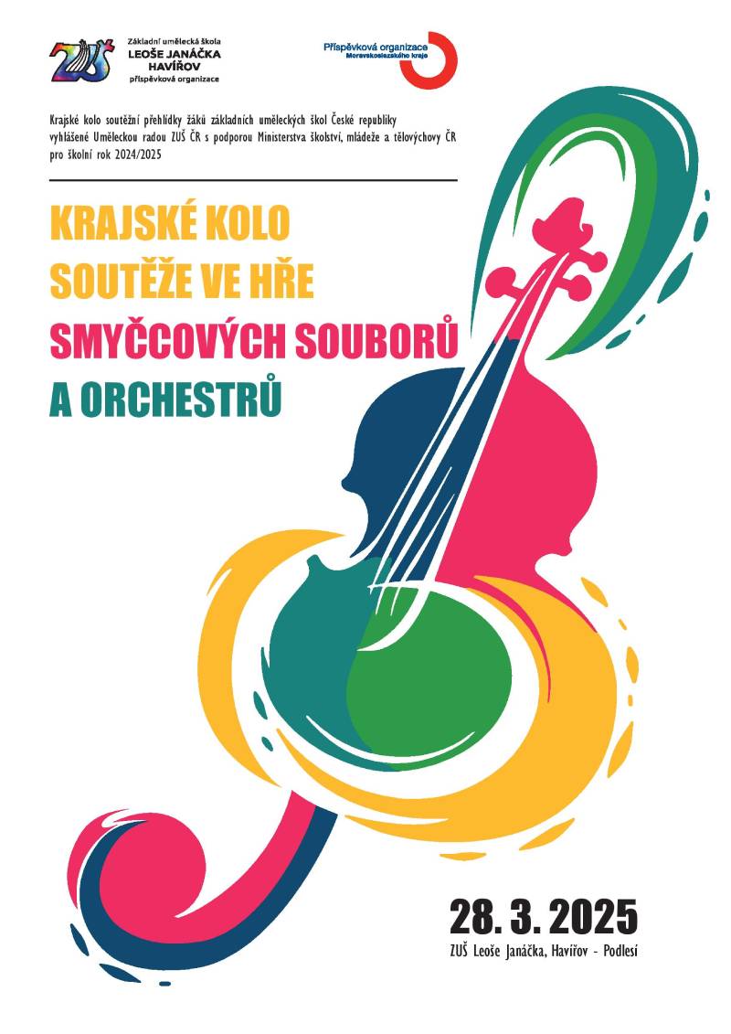 Pozvání na akci - Krajské kolo soutěže ve hře smyčcových souborů a orchestrů