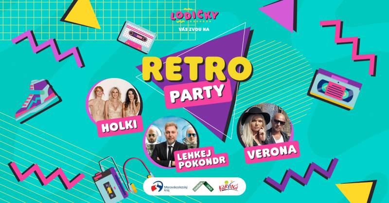 Pozvání na akci - Retro party na Lodičkách 2025