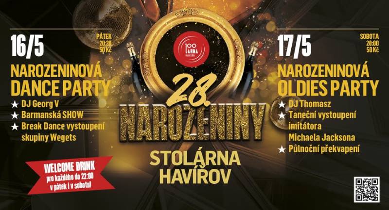 Pozvání na akci - 28. narozeniny Stolárny
