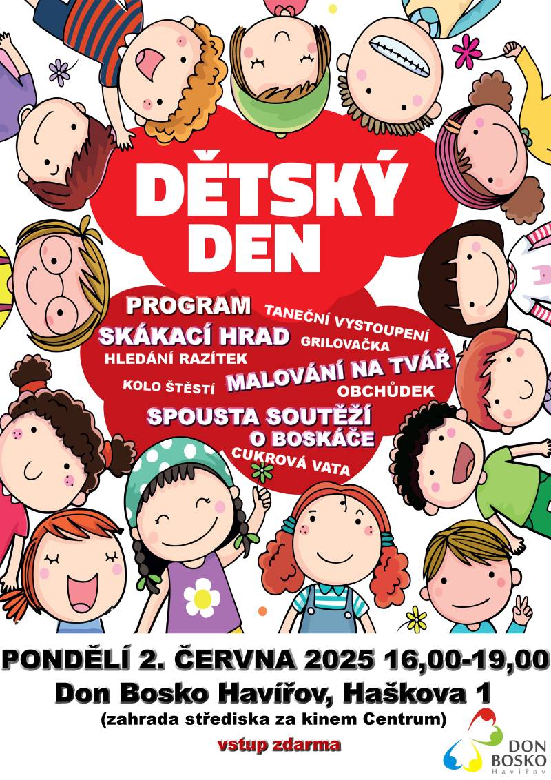 Pozvání na akci - Den dětí v Don Bosku