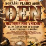 Pozvání na akci - Korzáři vládci moří - den historie pro všechny