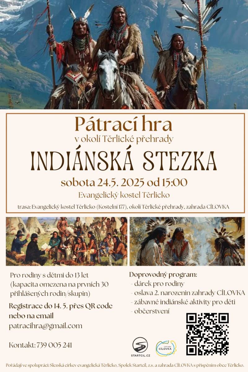 Pozvání na akci - Indiánská stezka