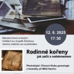 Pozvání na akci - Rodinné kořeny - jak začít s rodokmenem