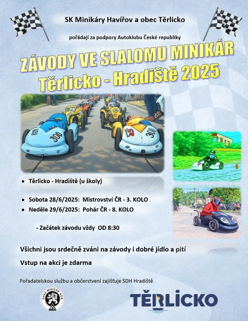 Pozvání na akci - Závody ve slalomu minikár 2025
