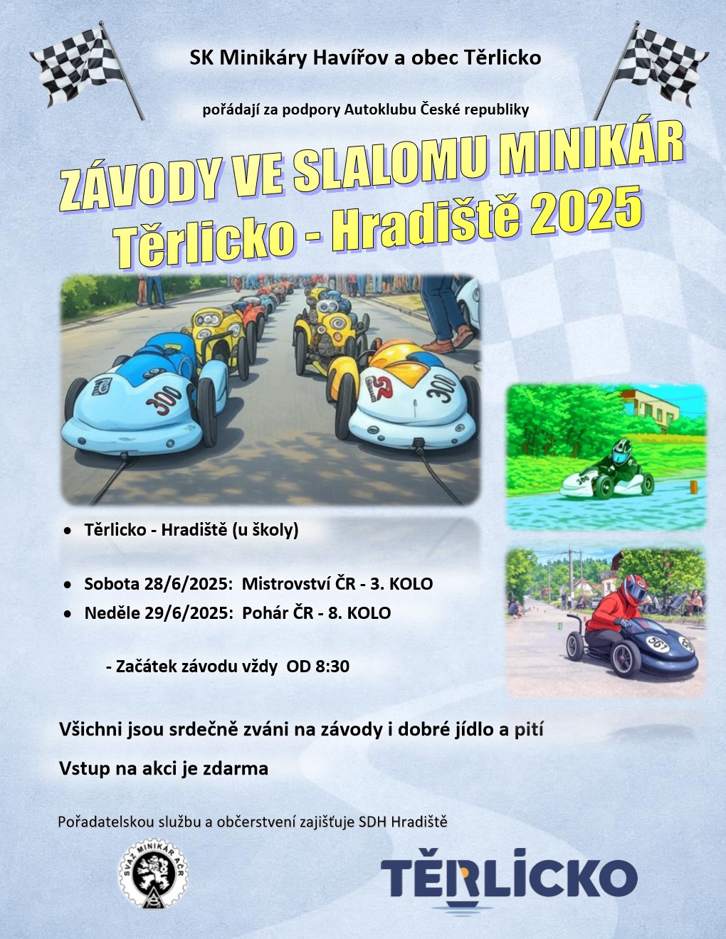 Pozvání na akci - Závody ve slalomu minikár 2025