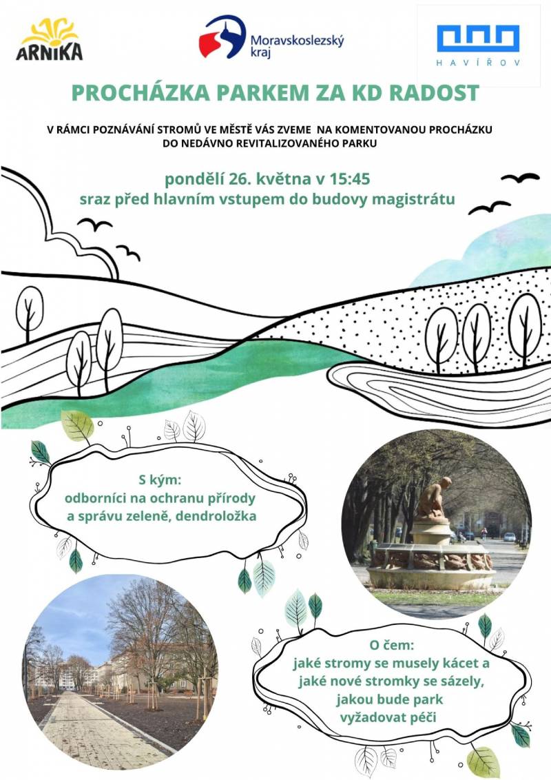 Pozvání na akci - Procházka parkem za KD Radost