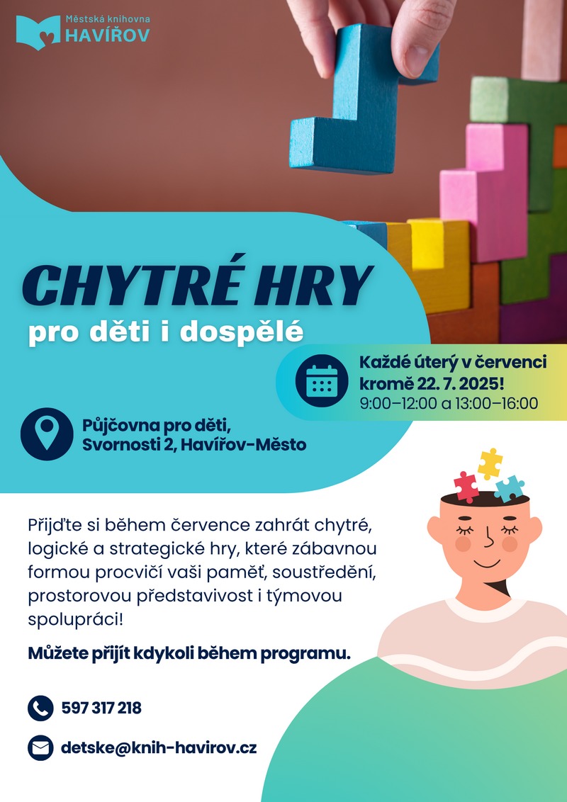 Pozvání na akci - Chytré hry pro děti i dospělé