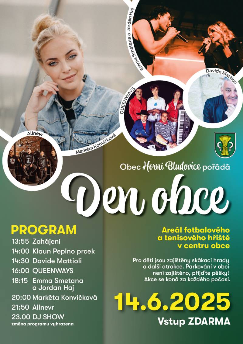 Pozvání na akci - Den obce - Horní Bludovice