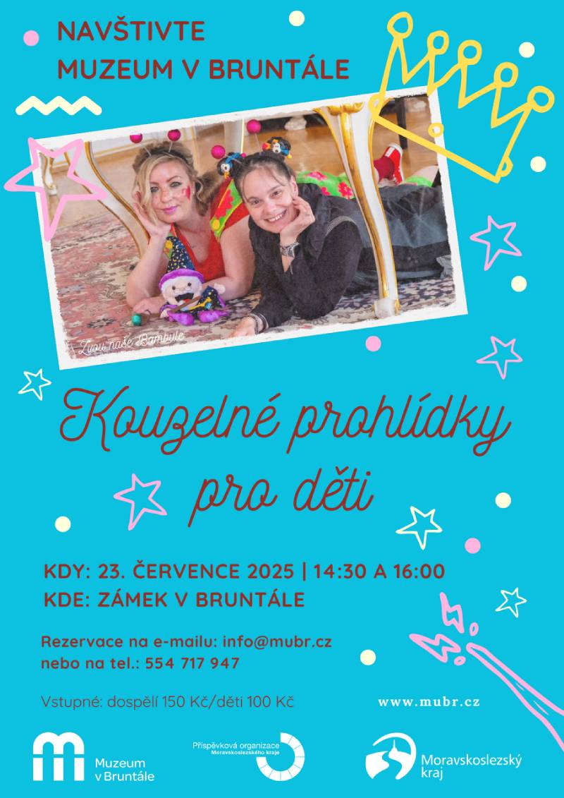 Pozvání na akci - Kouzelné prohlídky pro děti