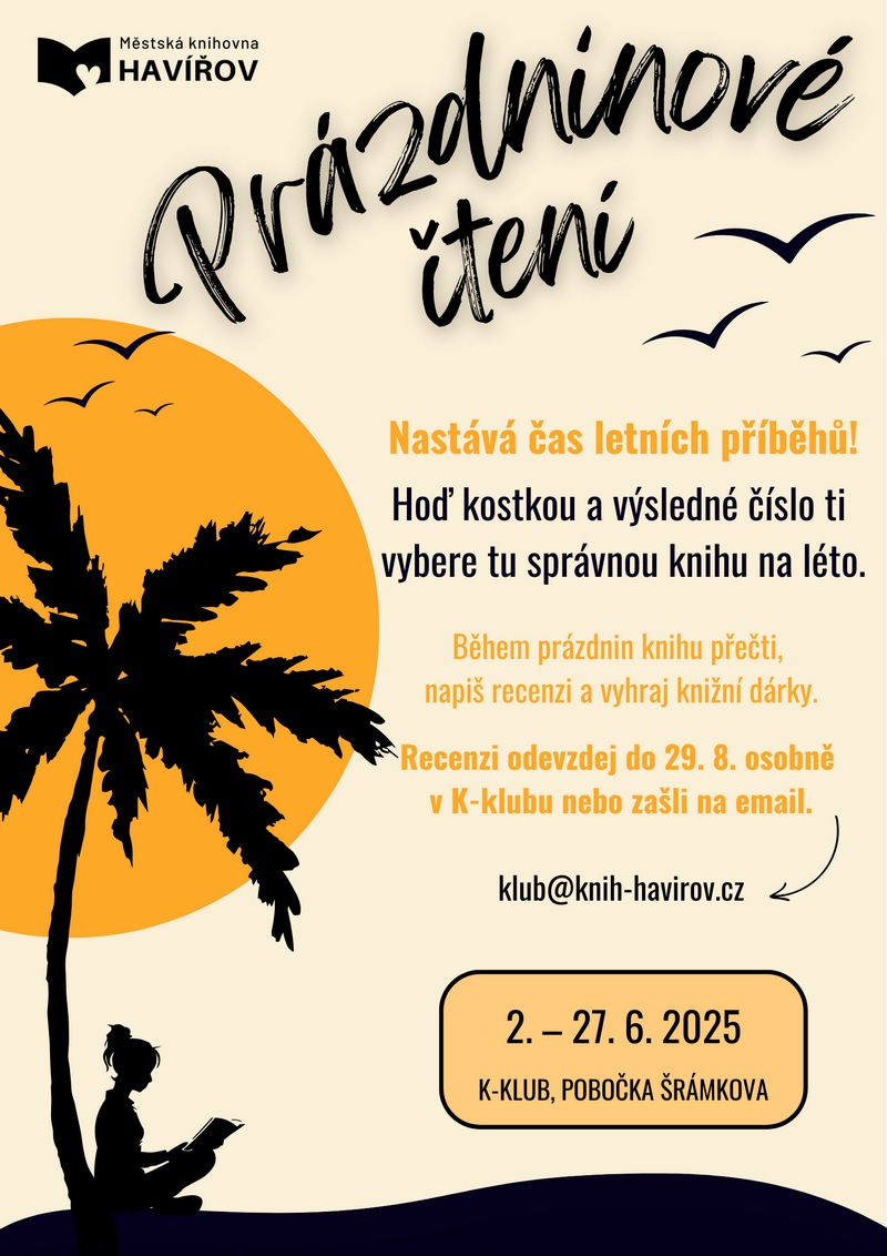 Pozvání na akci - Prázdninové čtení
