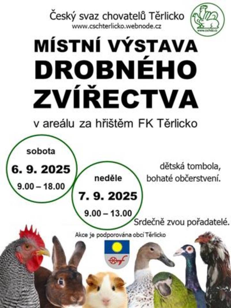 Pozvání na akci - Výstava drobného ptactva