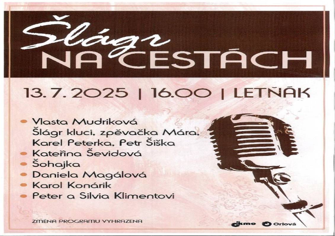 Pozvání na akci - Šlágr na cestách