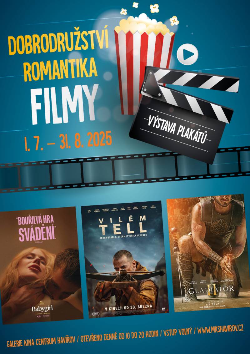 Pozvání na akci - výstava plakátů - Dobrodružství, romantika