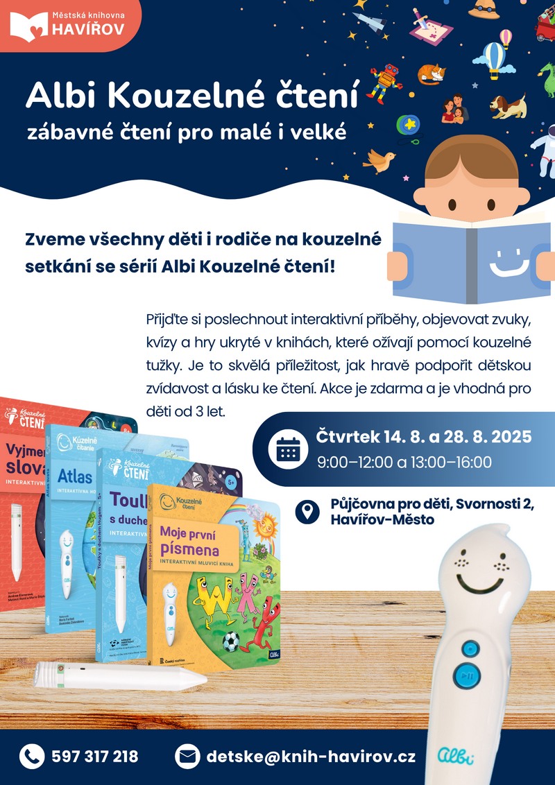 Pozvání na akci - Albi Kouzelné čtení