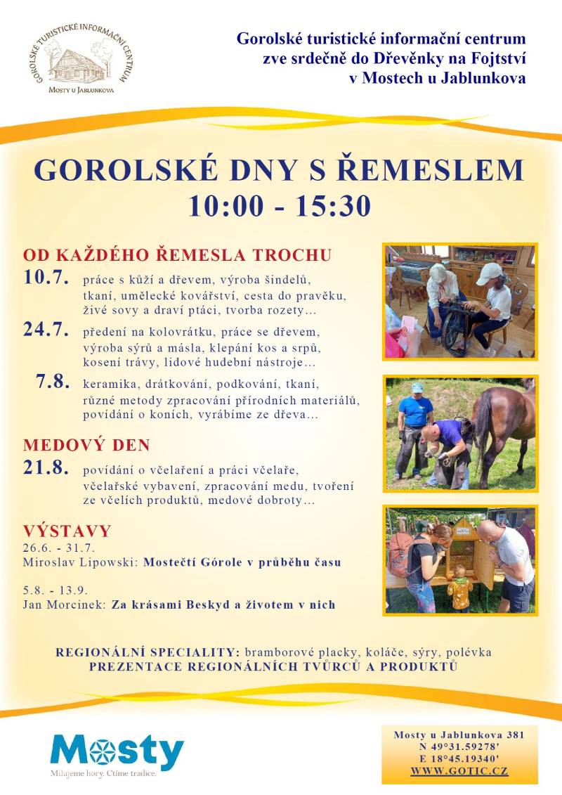 Pozvání na akci - Gorolské dny s řemeslem