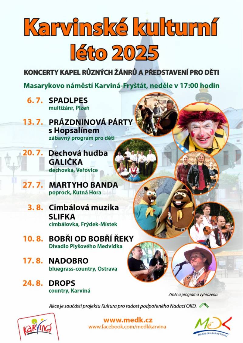 Pozvání na akci - Karvinské kulturní léto 2025