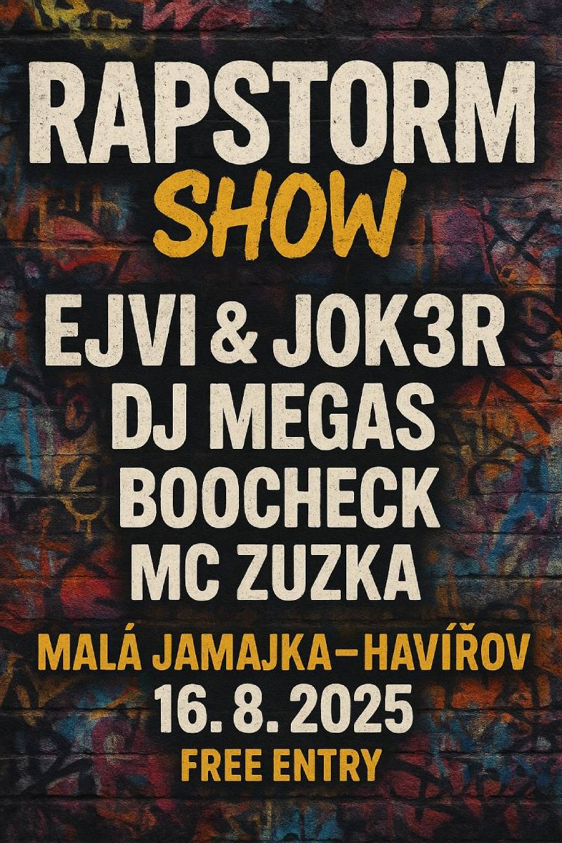 Pozvání na akci - Rapstorm Show