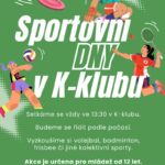 Pozvání na akci - Sportovní dny v K-klubu