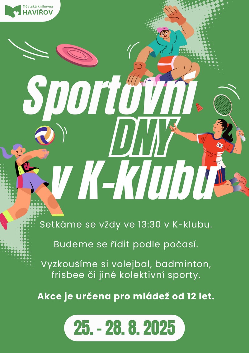 Pozvání na akci - Sportovní dny v K-klubu