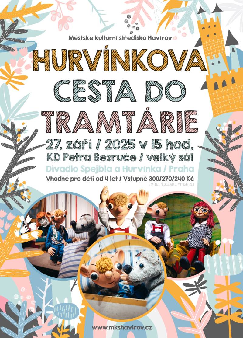 Pozvání na akci - Hurvínkova cesta do Tramtárie
