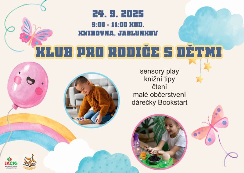 Pozvání na akci - Klub pro rodiče s dětmi