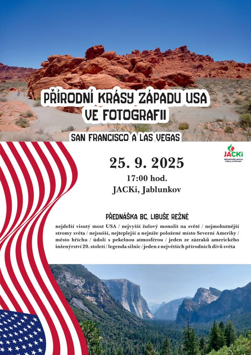 Pozvání na akci - Přírodní krásy západu USA