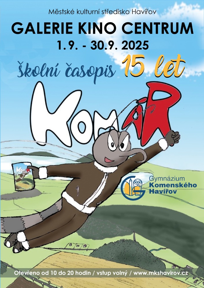 Pozvání na akci - Výstava – 15 let školního časopisu Komár