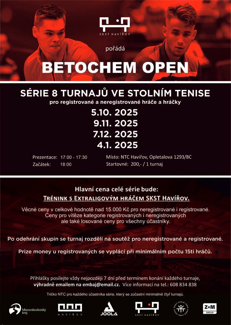 Pozvání na akci - Betochem open
